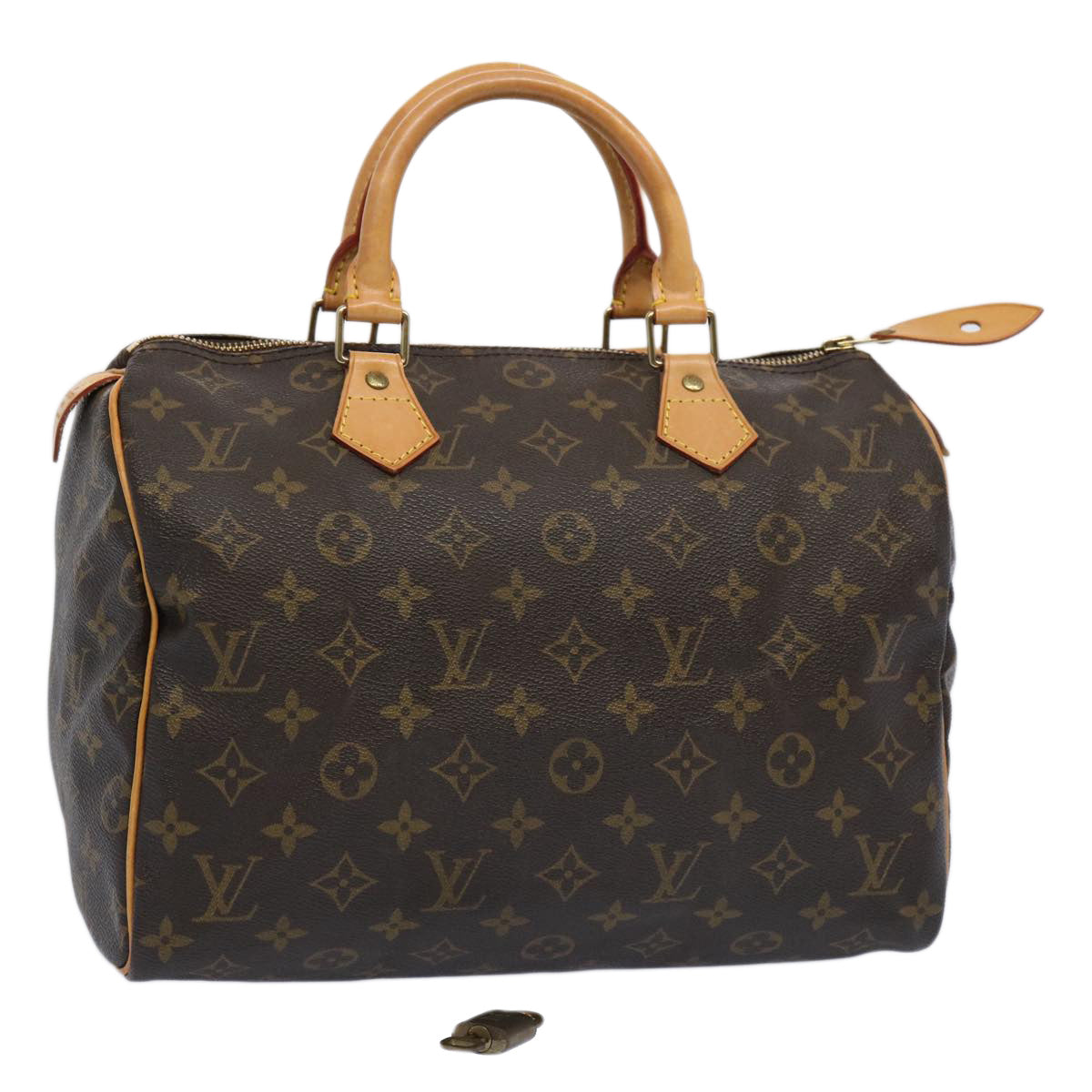 LOUIS VUITTON Monogram Speedy 30 Hand Bag M41526 LV Auth 62423