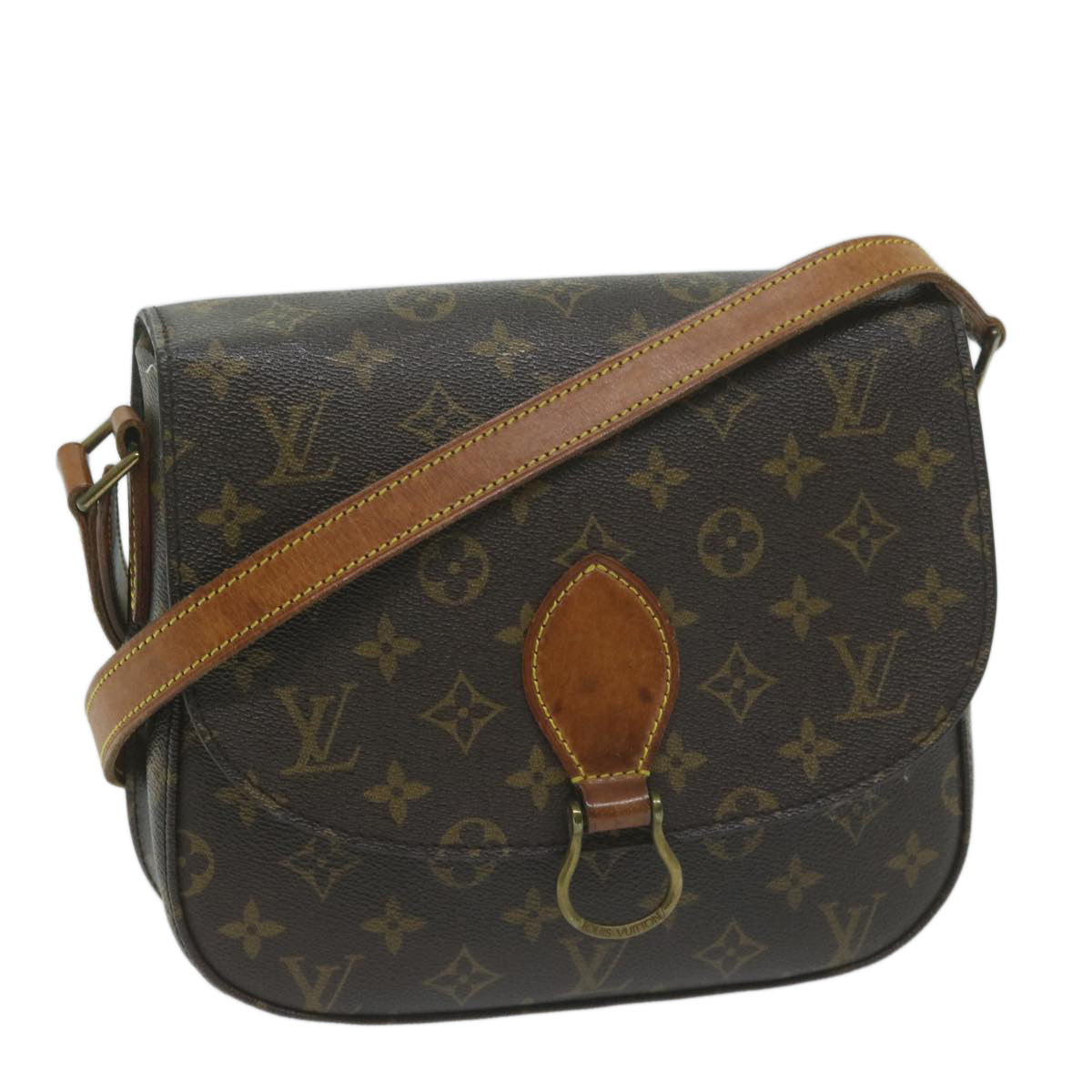 LOUIS VUITTON Monogram Saint Cloud GM Shoulder Bag M51242 LV Auth 62450