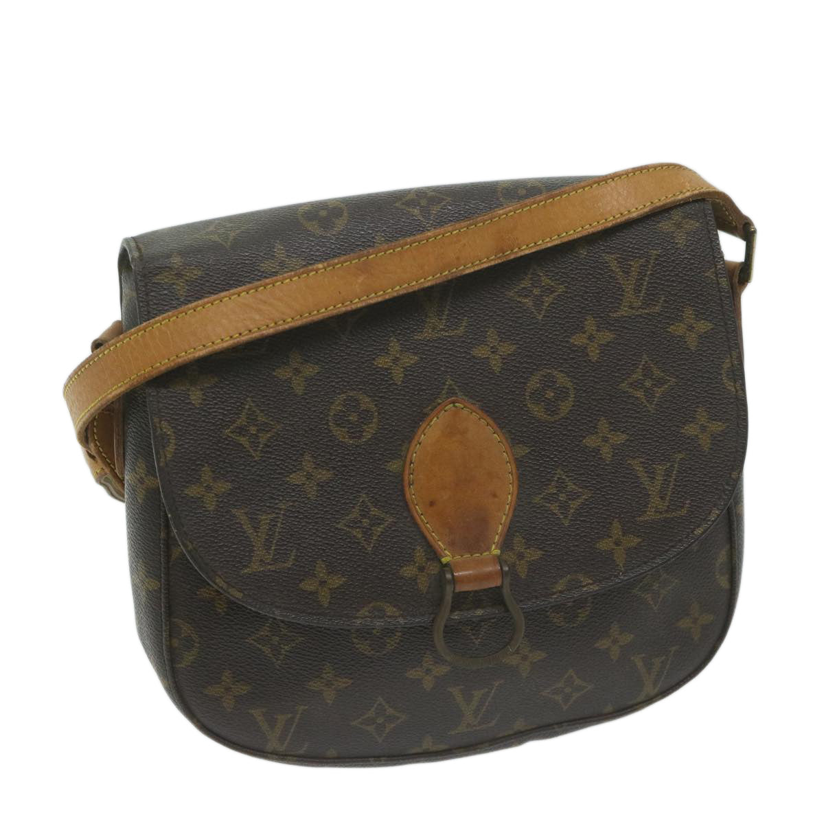 LOUIS VUITTON Monogram Saint Cloud GM Shoulder Bag M51242 LV Auth 62452