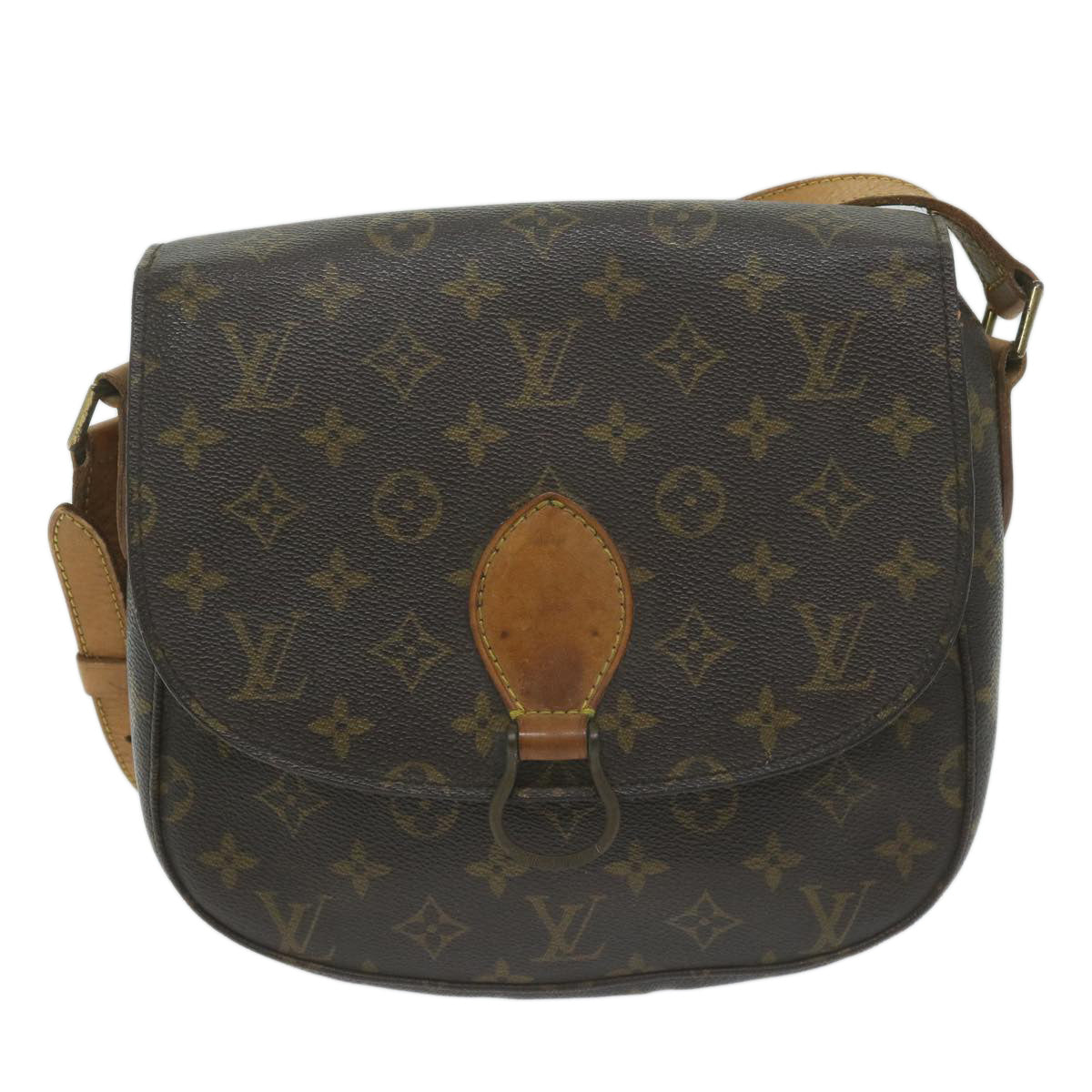 LOUIS VUITTON Monogram Saint Cloud GM Shoulder Bag M51242 LV Auth 62452