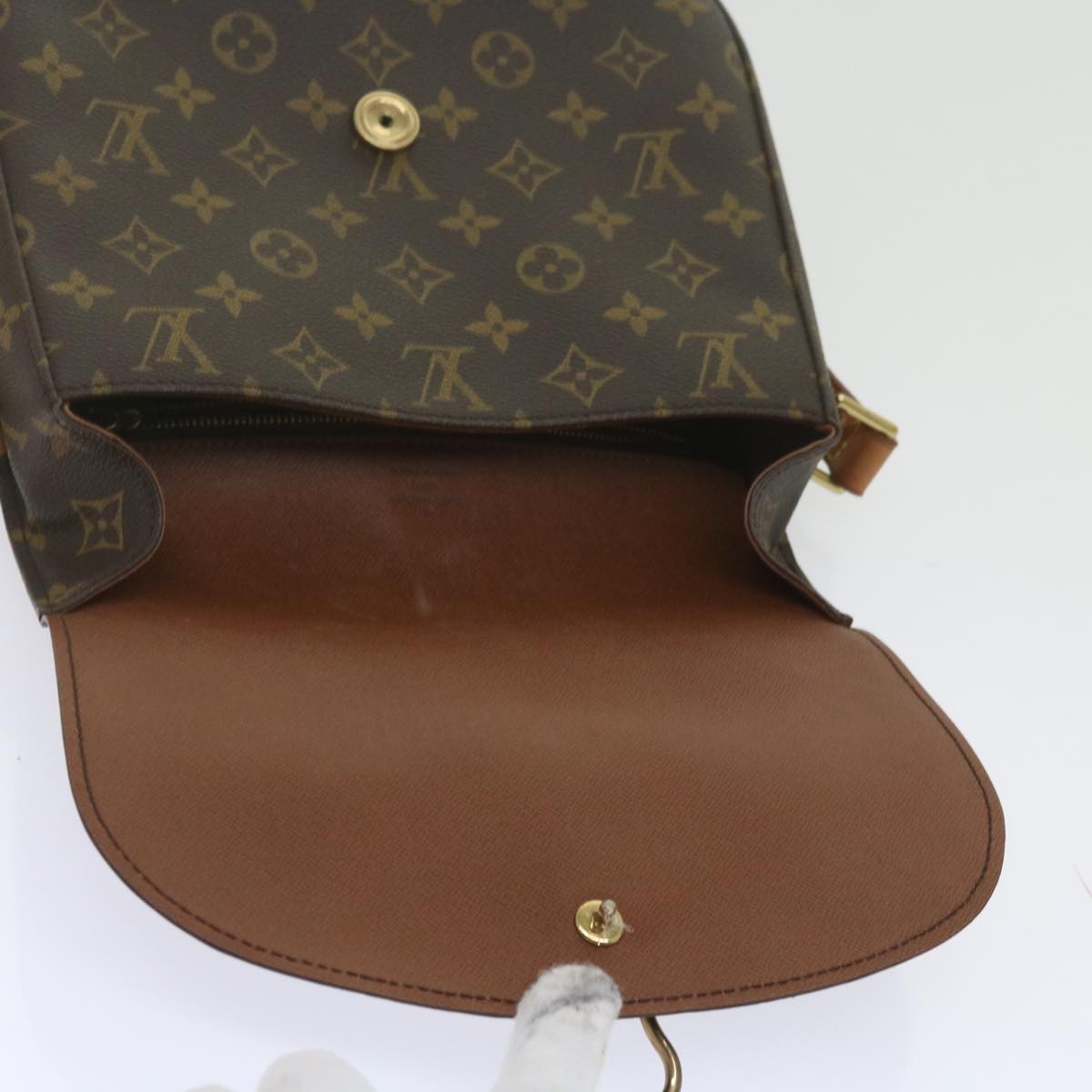 LOUIS VUITTON Monogram Saint Cloud GM Shoulder Bag M51242 LV Auth 62465