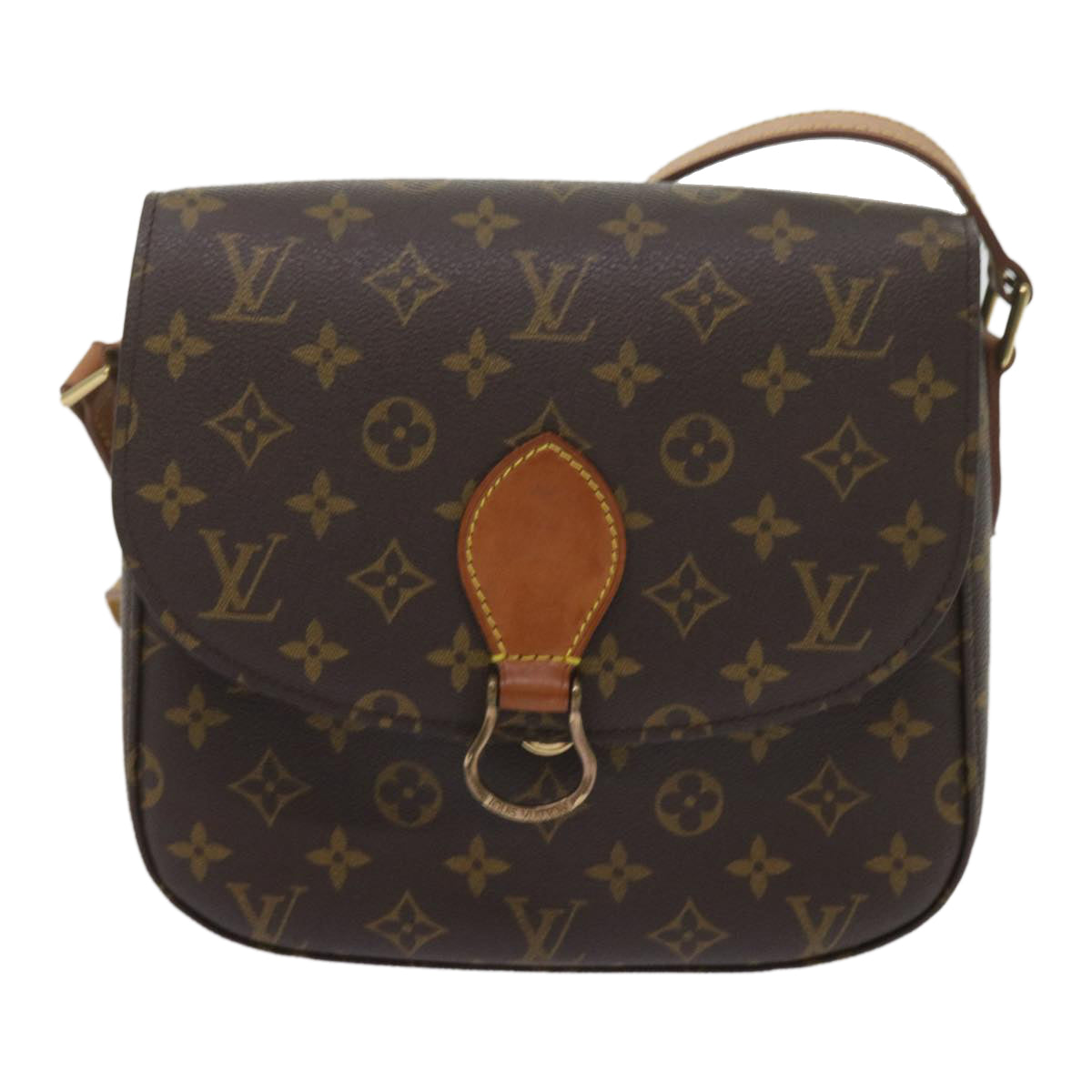 LOUIS VUITTON Monogram Saint Cloud GM Shoulder Bag M51242 LV Auth 62465