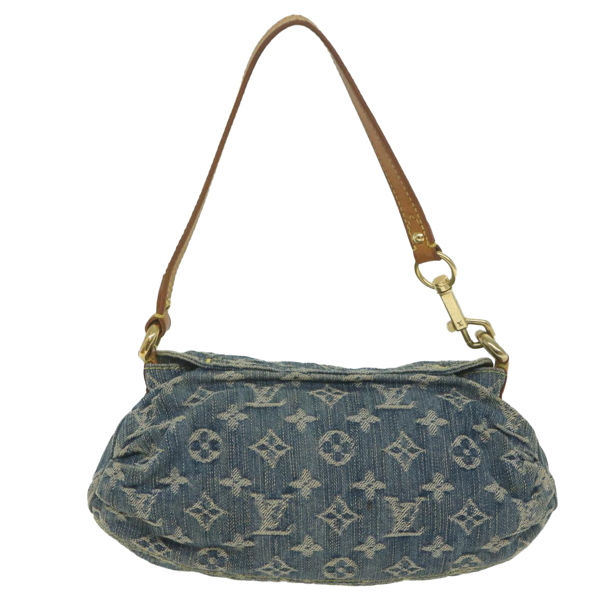 LOUIS VUITTON Monogram Denim Mini Preity Shoulder Bag Blue M95050 LV Auth 62481 - 0