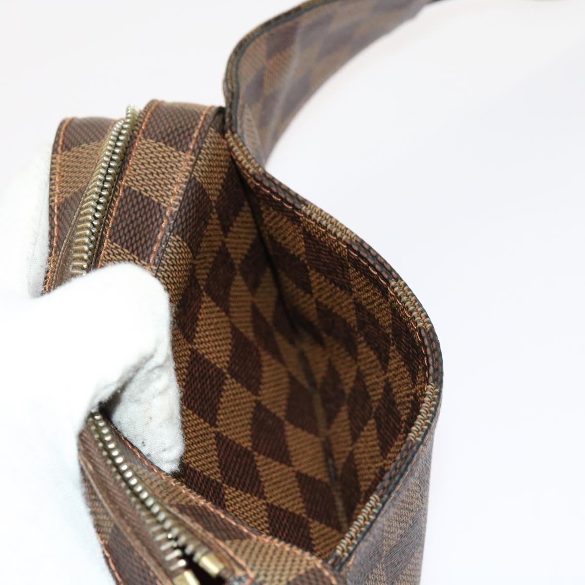 LOUIS VUITTON Damier Ebene Geronimos Shoulder Bag N51994 LV Auth 62483