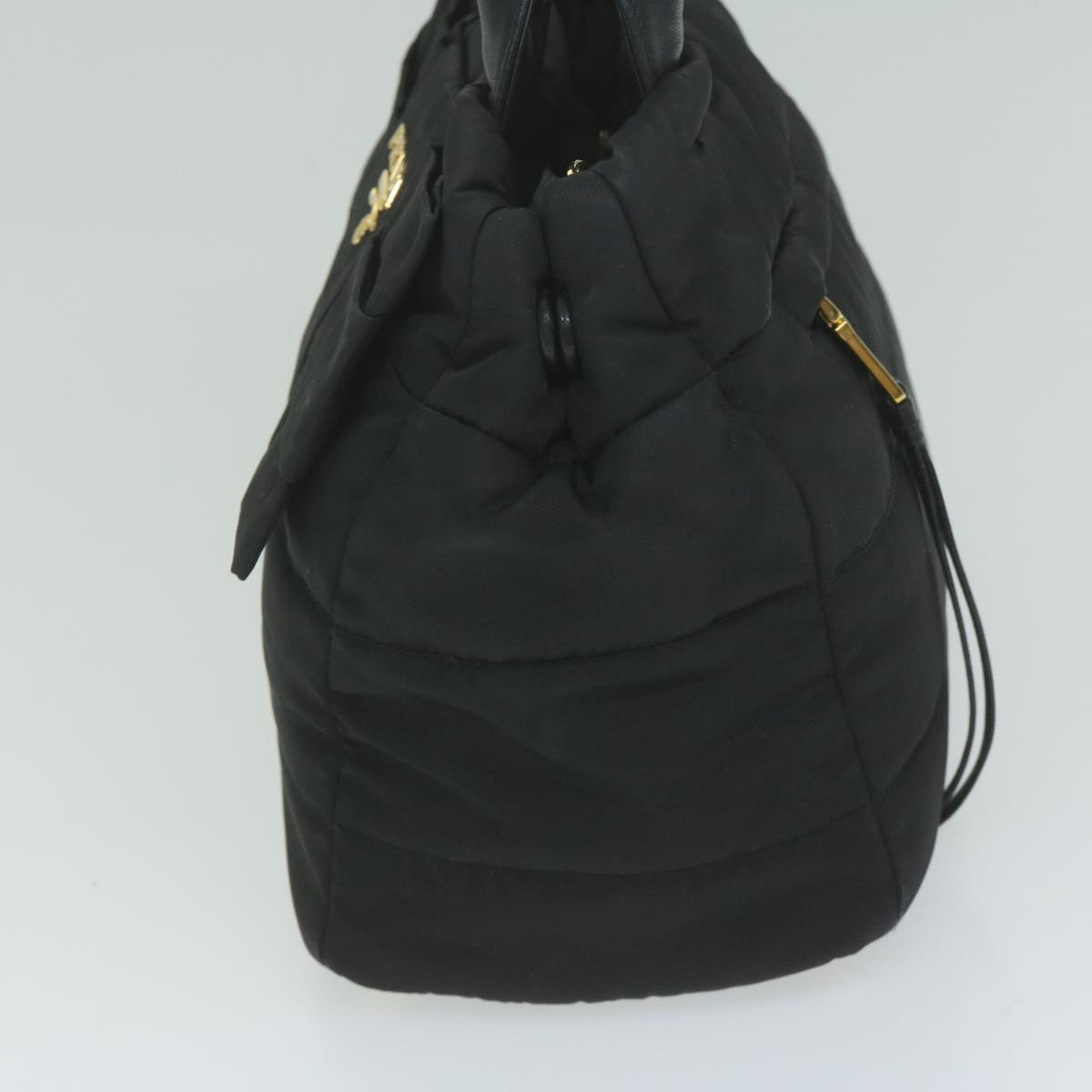 PRADA Hand Bag Nylon 2way Black Auth 62501