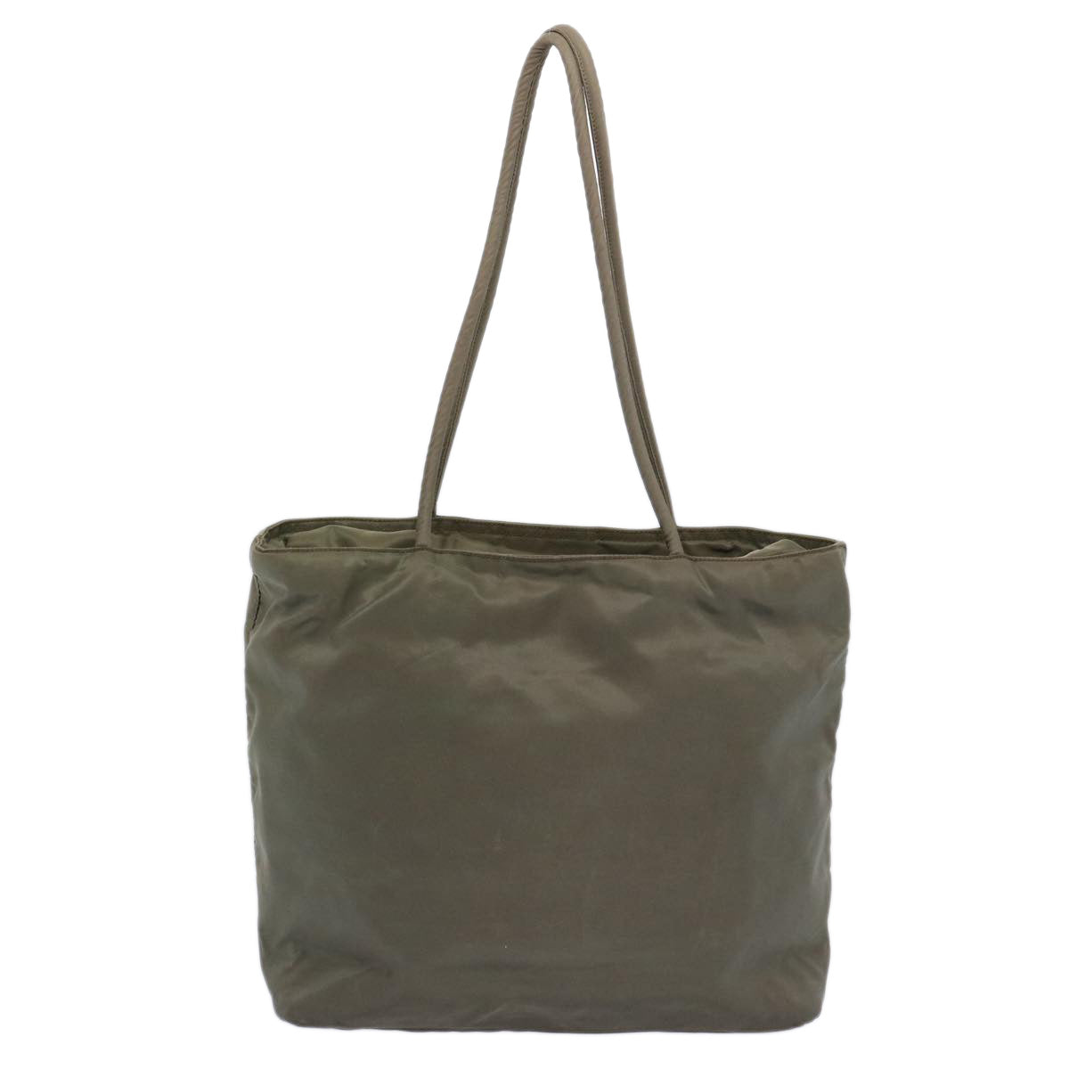 PRADA Tote Bag Nylon Khaki Auth 62502 - 0