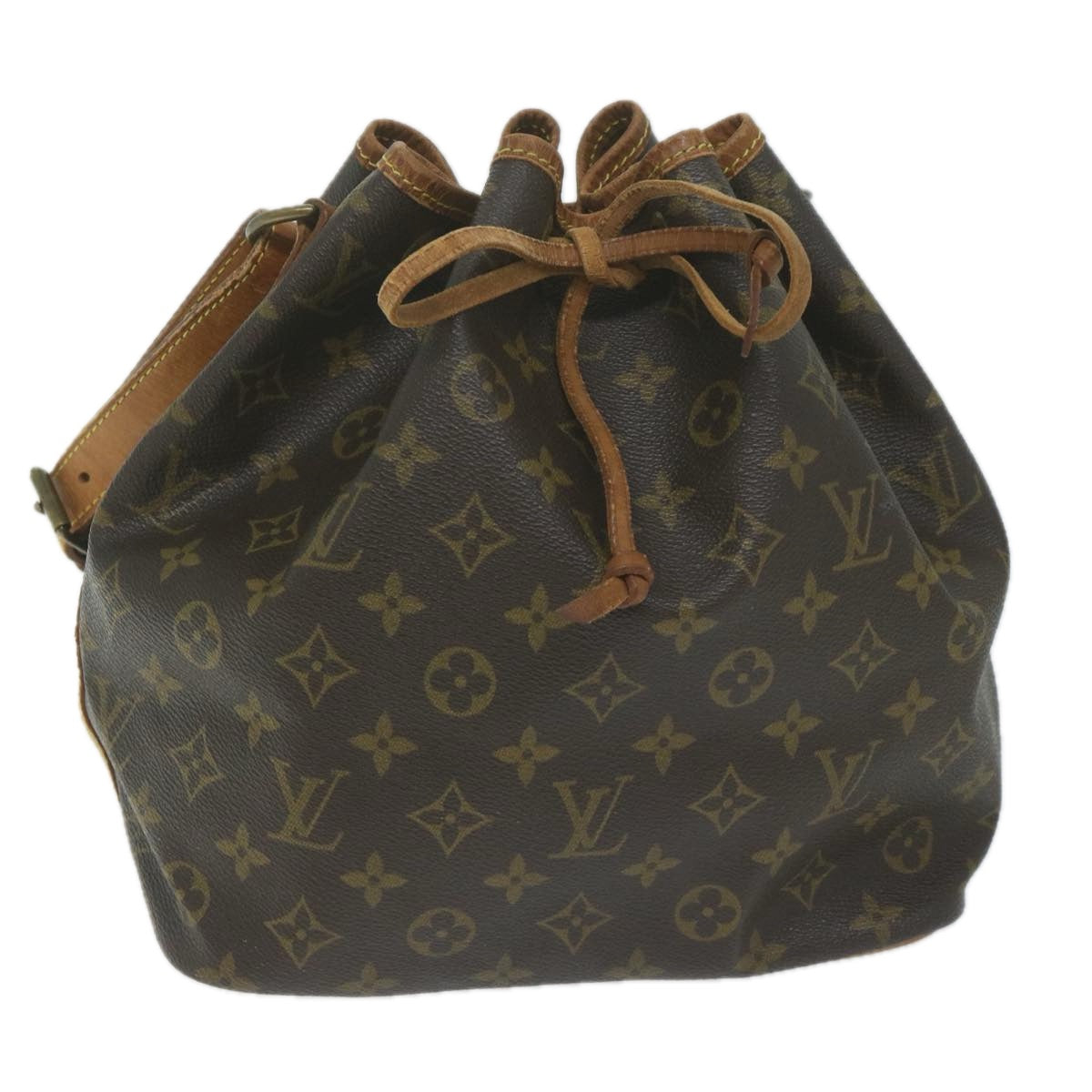 LOUIS VUITTON Monogram Petit Noe Shoulder Bag M42226 LV Auth 62510