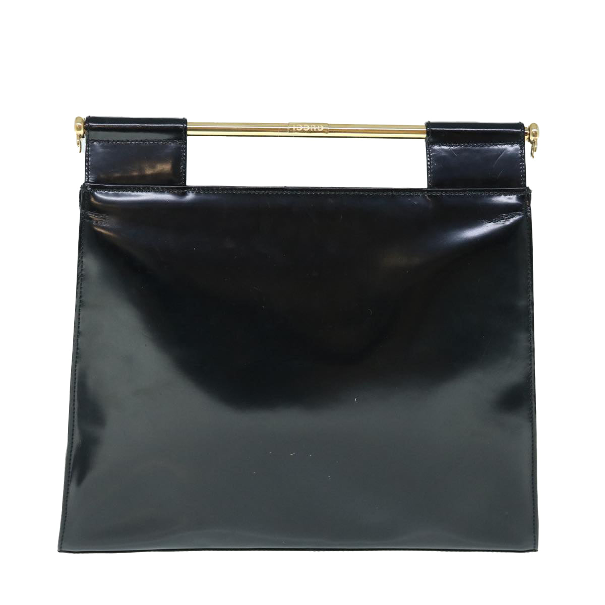 GUCCI Shoulder Bag Patent leather Black 001 1119 1731 Auth 62591