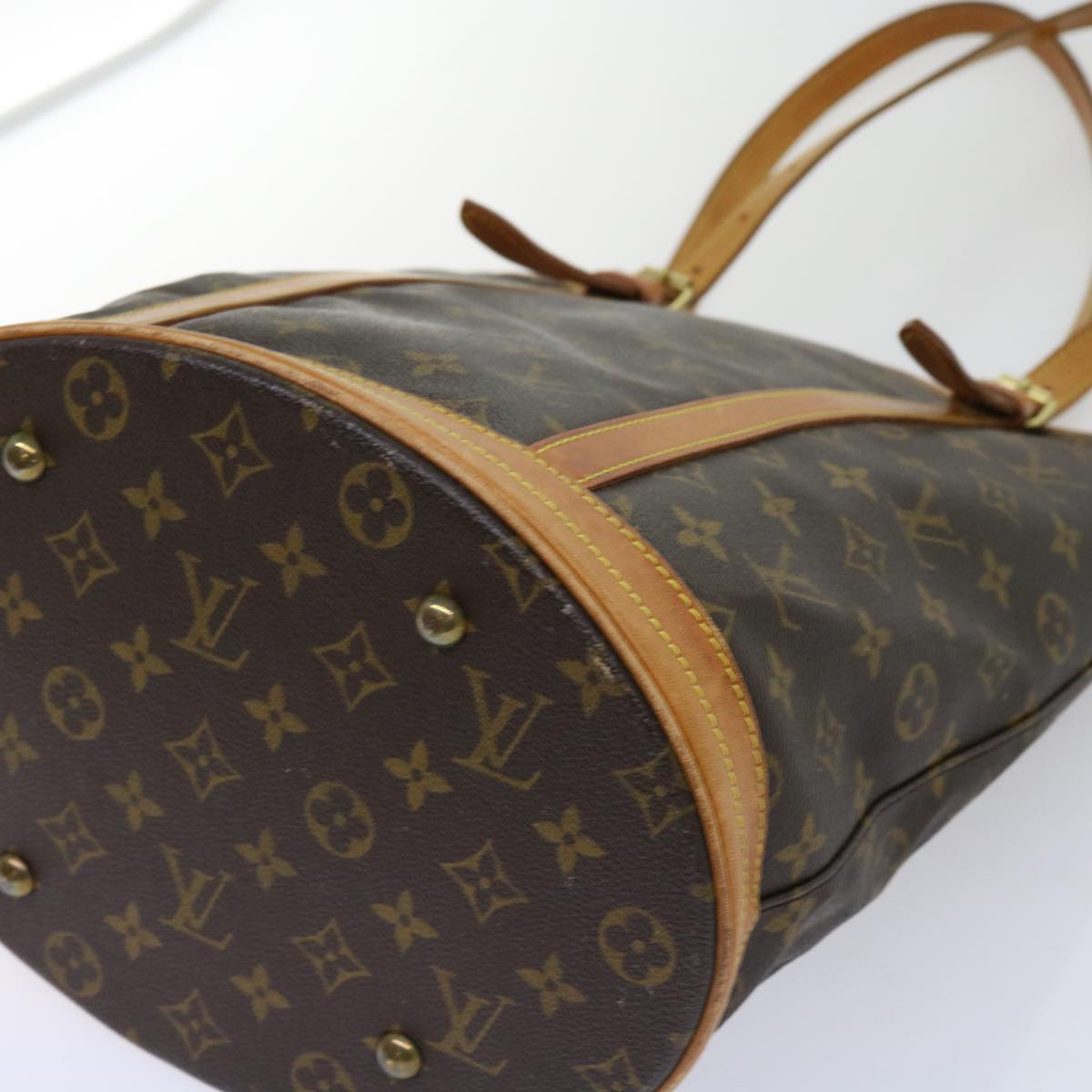 LOUIS VUITTON Monogram Bucket GM Shoulder Bag M42236 LV Auth 62600