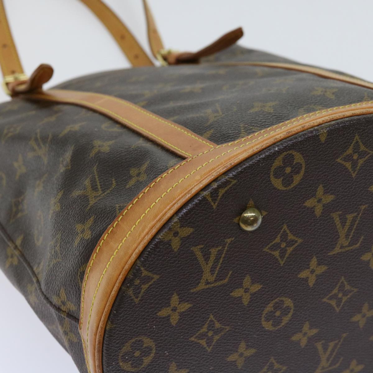 LOUIS VUITTON Monogram Bucket GM Shoulder Bag M42236 LV Auth 62600