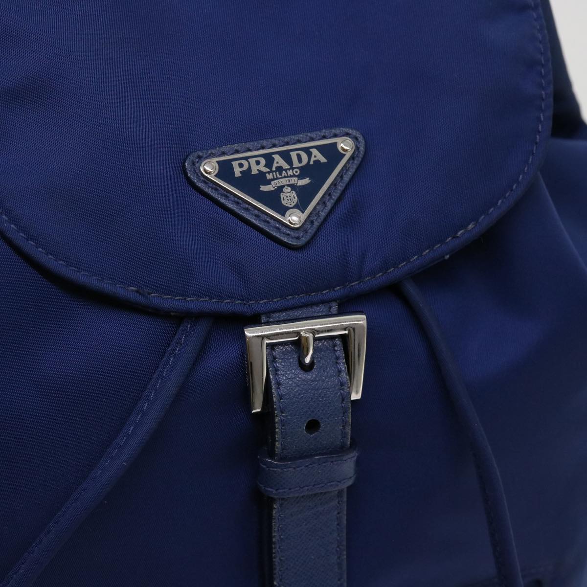 PRADA Backpack Nylon Blue Auth 62616