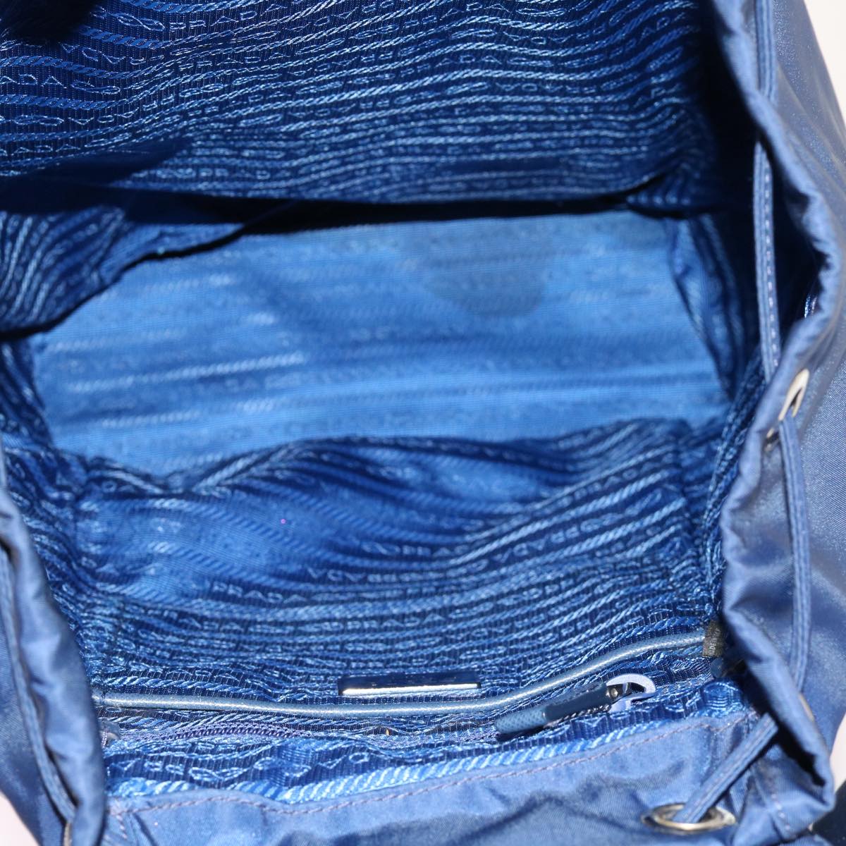 PRADA Backpack Nylon Blue Auth 62616