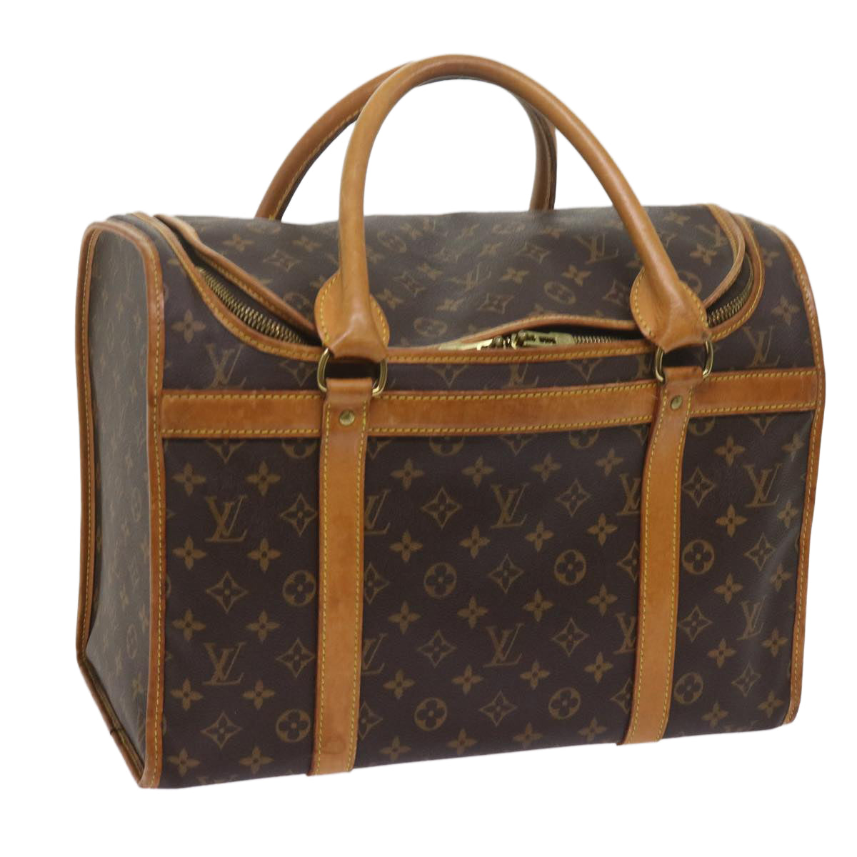 LOUIS VUITTON Monogram Sac Shan 40 Pet Carry M42024 LV Auth 62624