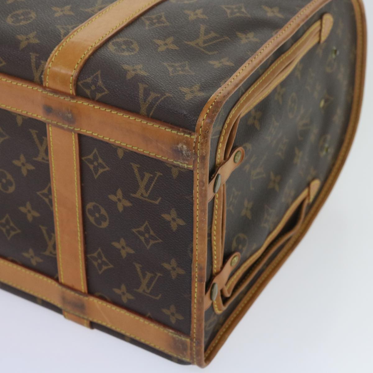 LOUIS VUITTON Monogram Sac Shan 40 Pet Carry M42024 LV Auth 62624