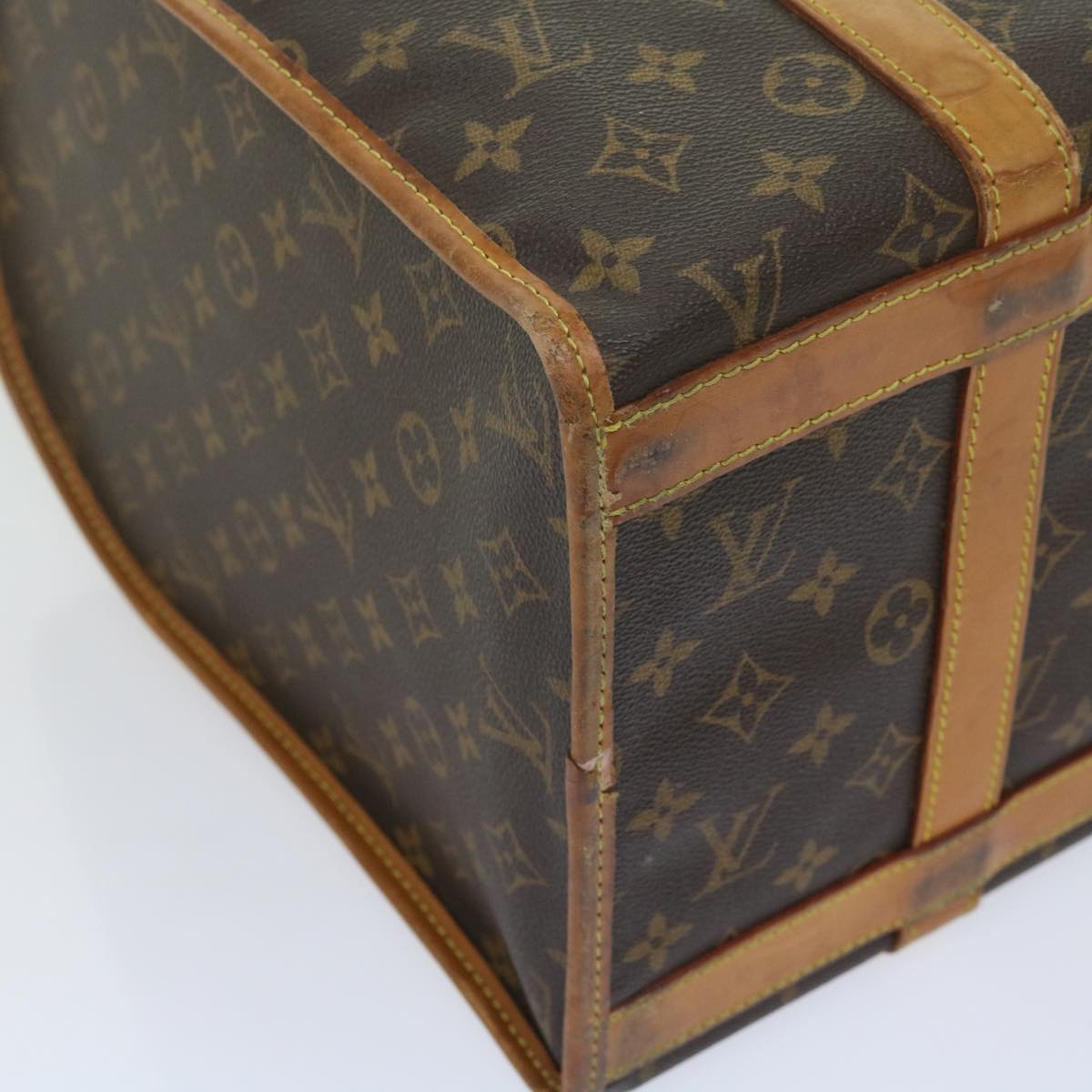 LOUIS VUITTON Monogram Sac Shan 40 Pet Carry M42024 LV Auth 62624