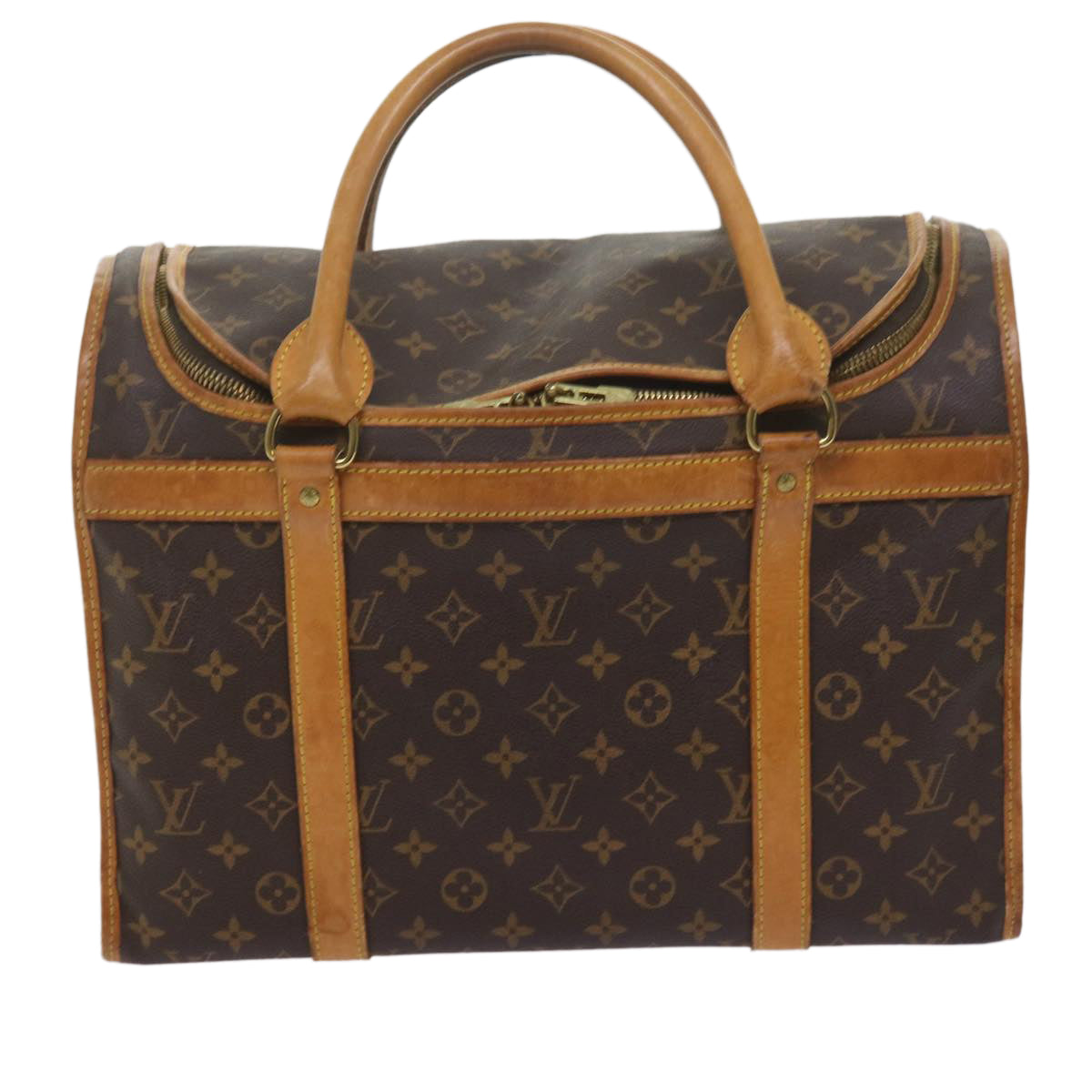 LOUIS VUITTON Monogram Sac Shan 40 Pet Carry M42024 LV Auth 62624