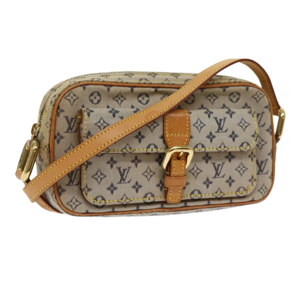 LOUIS VUITTON Monogram Mini Juliet MM Shoulder Bag Blue M92004 LV Auth 62652