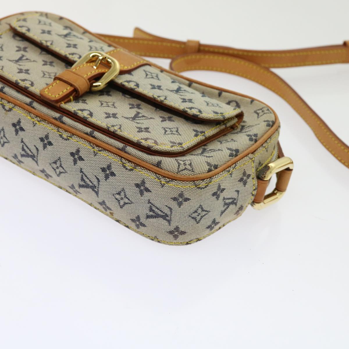 LOUIS VUITTON Monogram Mini Juliet MM Shoulder Bag Blue M92004 LV Auth 62652