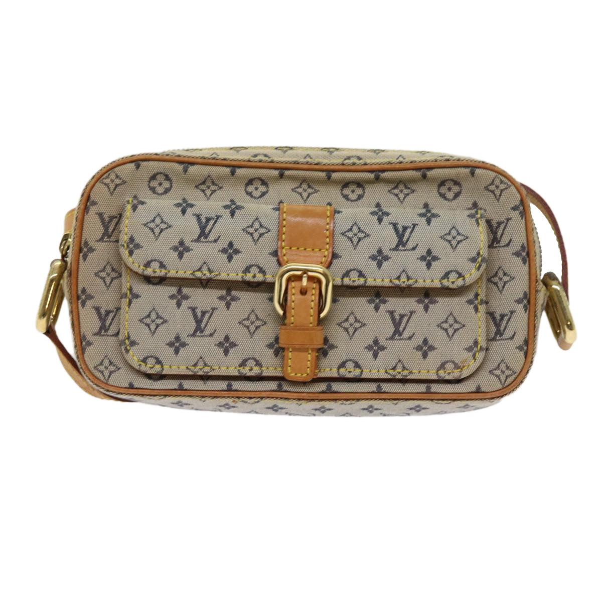 LOUIS VUITTON Monogram Mini Juliet MM Shoulder Bag Blue M92004 LV Auth 62652