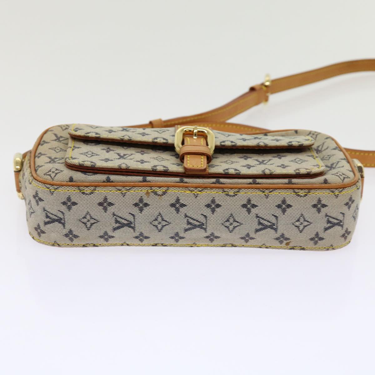 LOUIS VUITTON Monogram Mini Juliet MM Shoulder Bag Blue M92004 LV Auth 62652