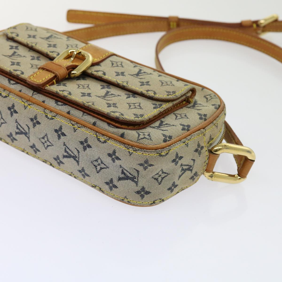 LOUIS VUITTON Monogram Mini Juliet MM Shoulder Bag Blue M92004 LV Auth 62653