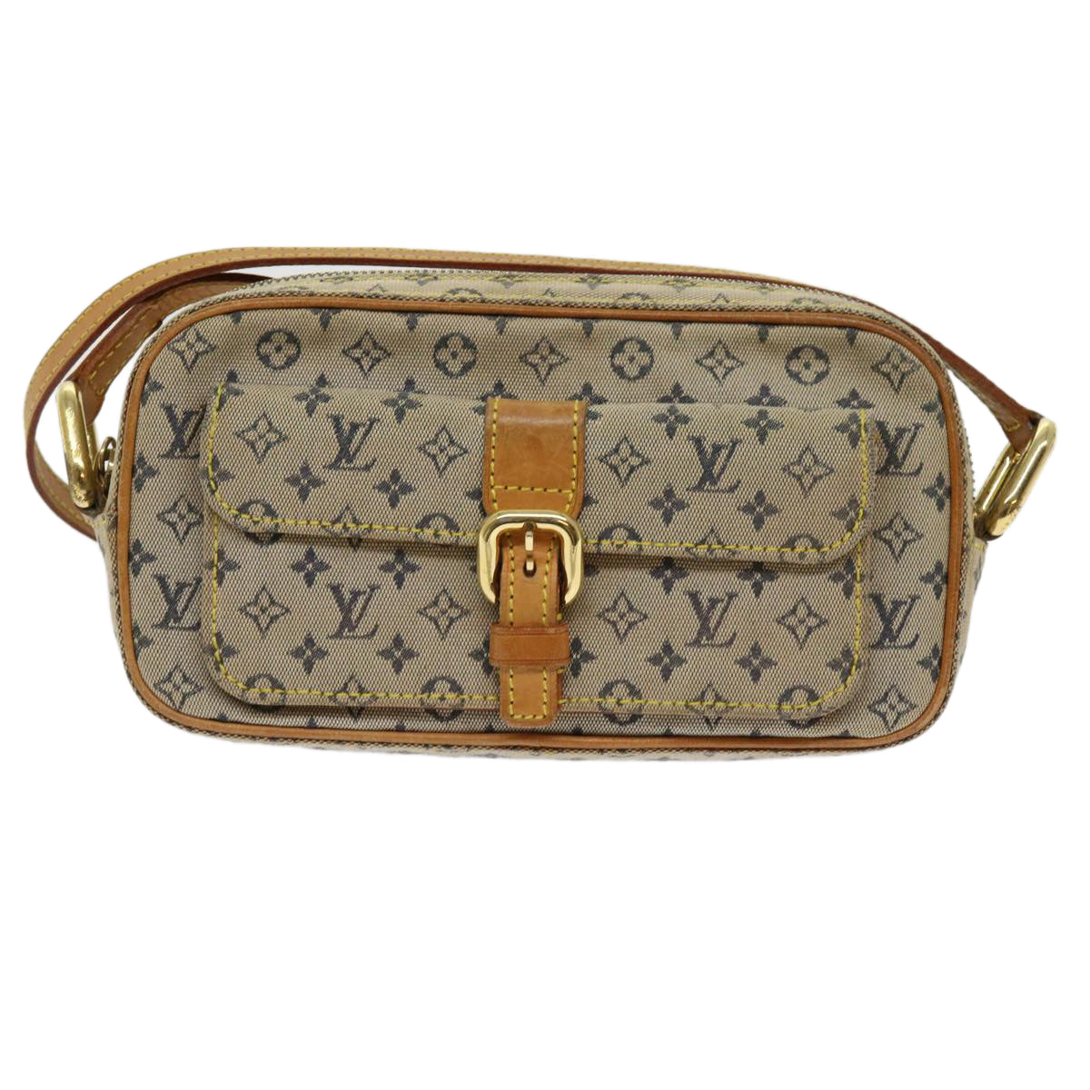 LOUIS VUITTON Monogram Mini Juliet MM Shoulder Bag Blue M92004 LV Auth 62653