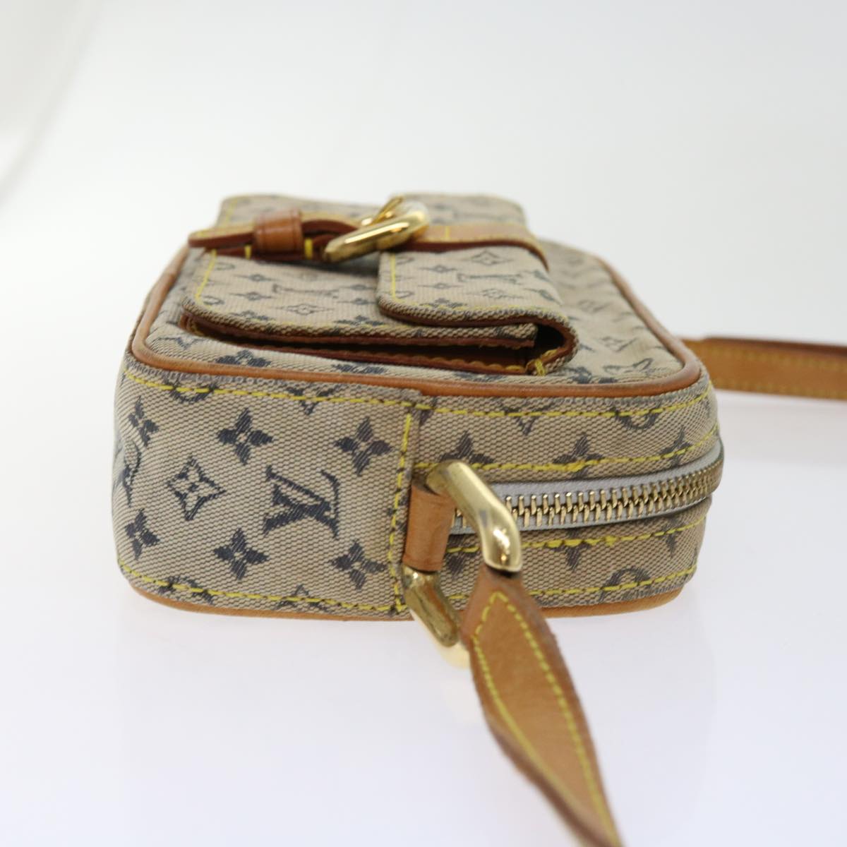 LOUIS VUITTON Monogram Mini Juliet MM Shoulder Bag Blue M92004 LV Auth 62653