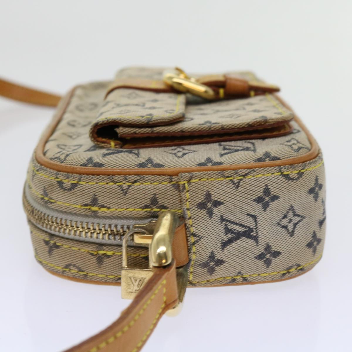 LOUIS VUITTON Monogram Mini Juliet MM Shoulder Bag Blue M92004 LV Auth 62653