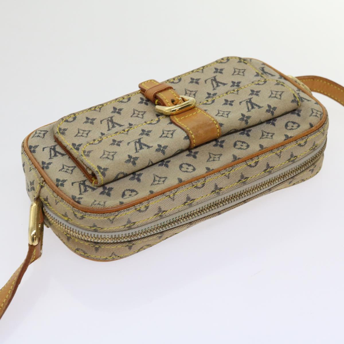 LOUIS VUITTON Monogram Mini Juliet MM Shoulder Bag Blue M92004 LV Auth 62653