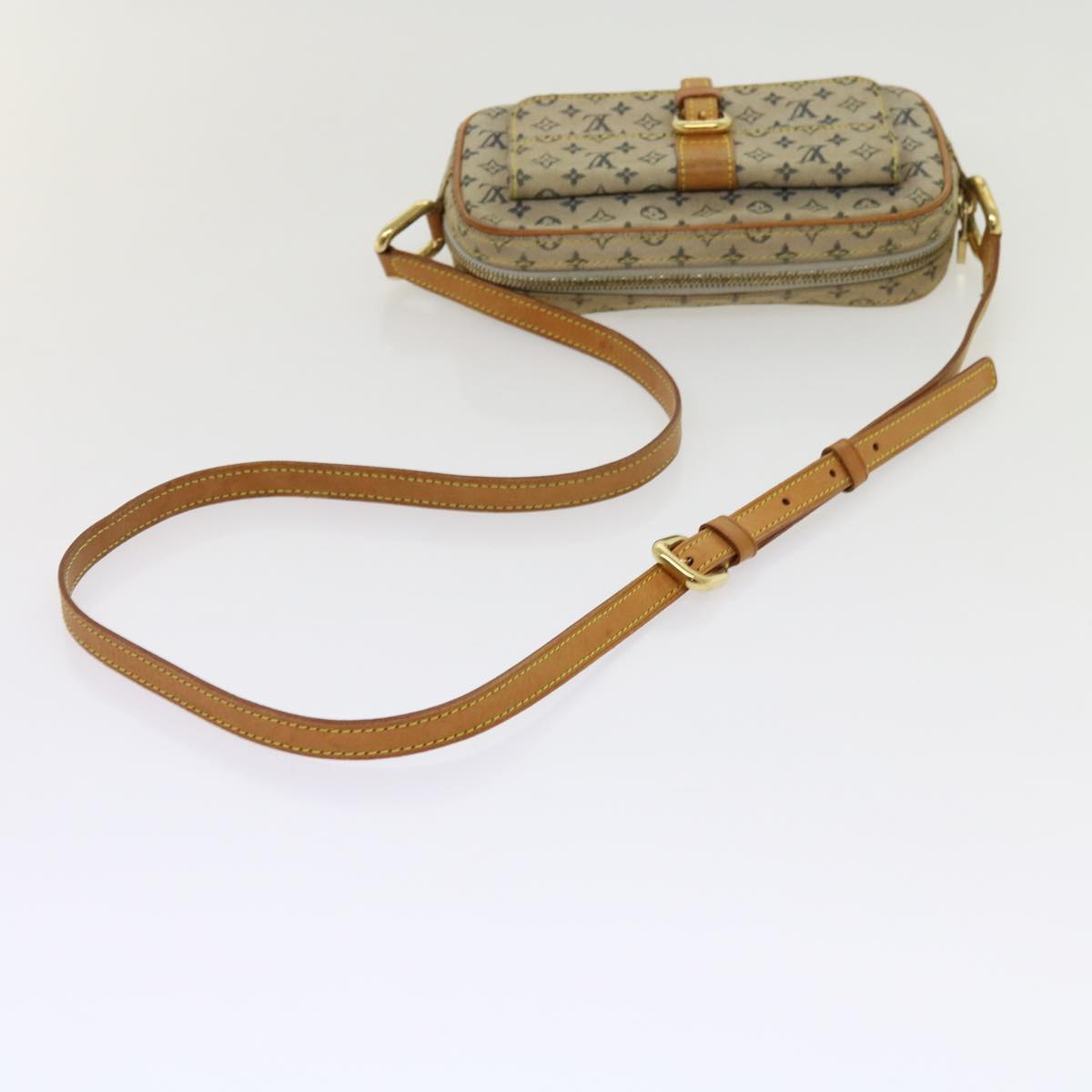 LOUIS VUITTON Monogram Mini Juliet MM Shoulder Bag Blue M92004 LV Auth 62653