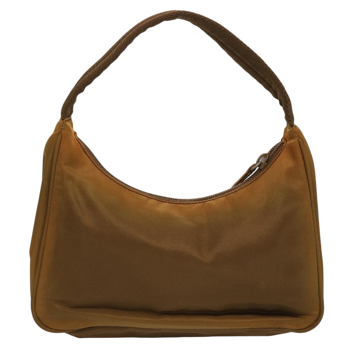 PRADA Hand Bag Nylon Brown Auth 62663 - 0