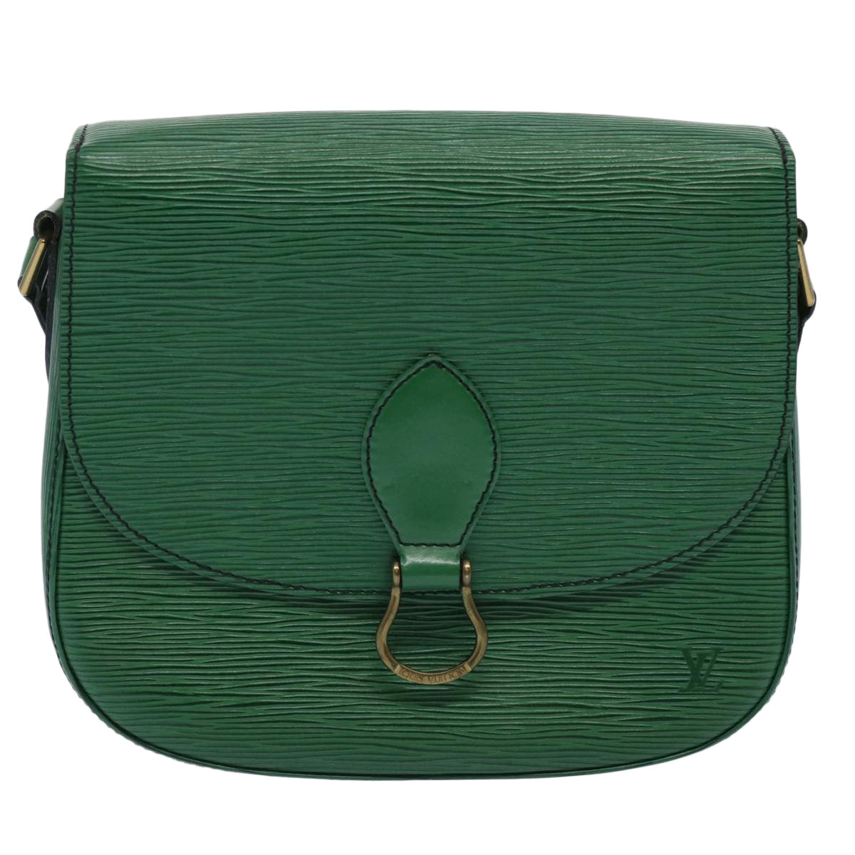 LOUIS VUITTON Epi Saint Cloud GM Shoulder Bag Green M52194 LV Auth 62671