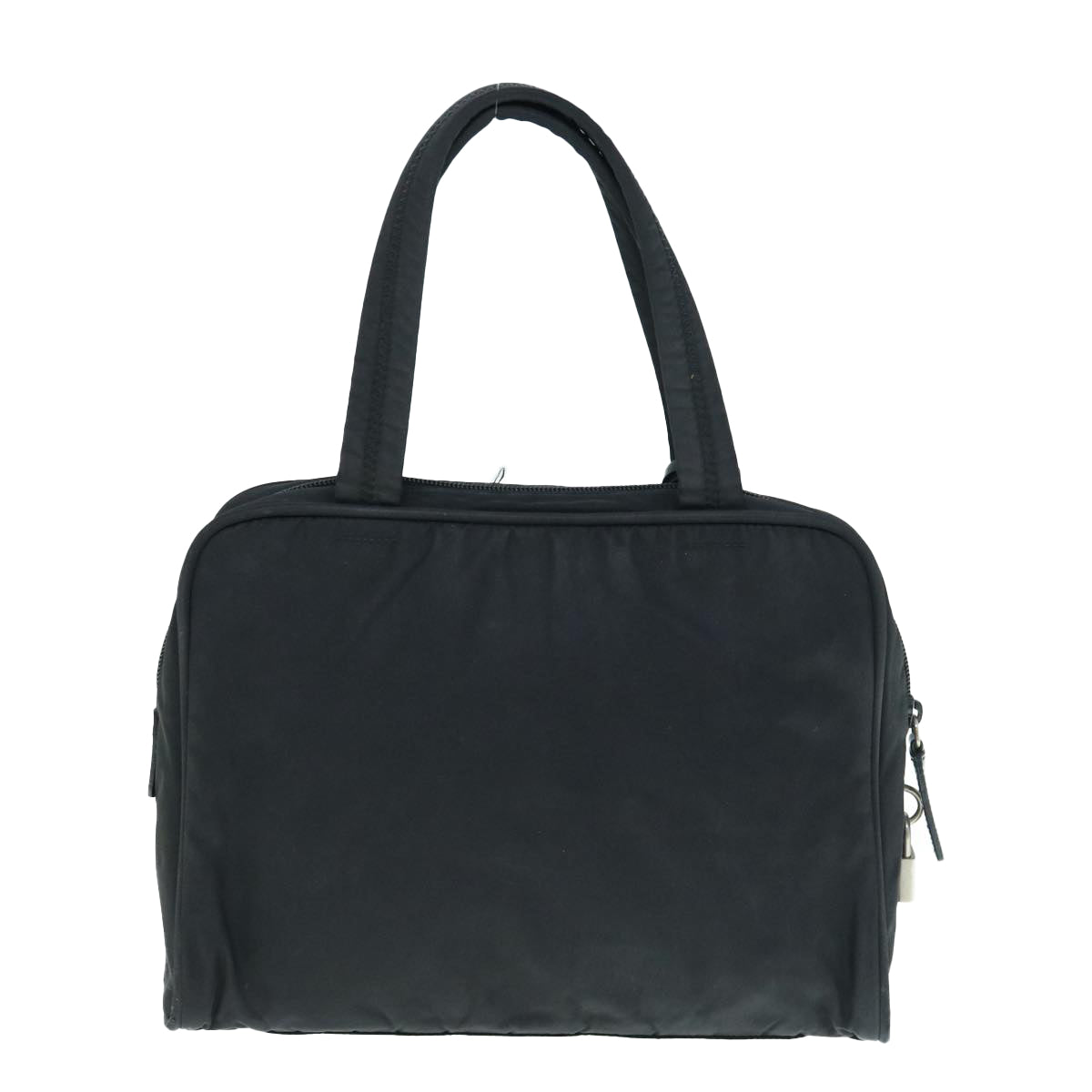 PRADA Hand Bag Nylon Black Auth 62672