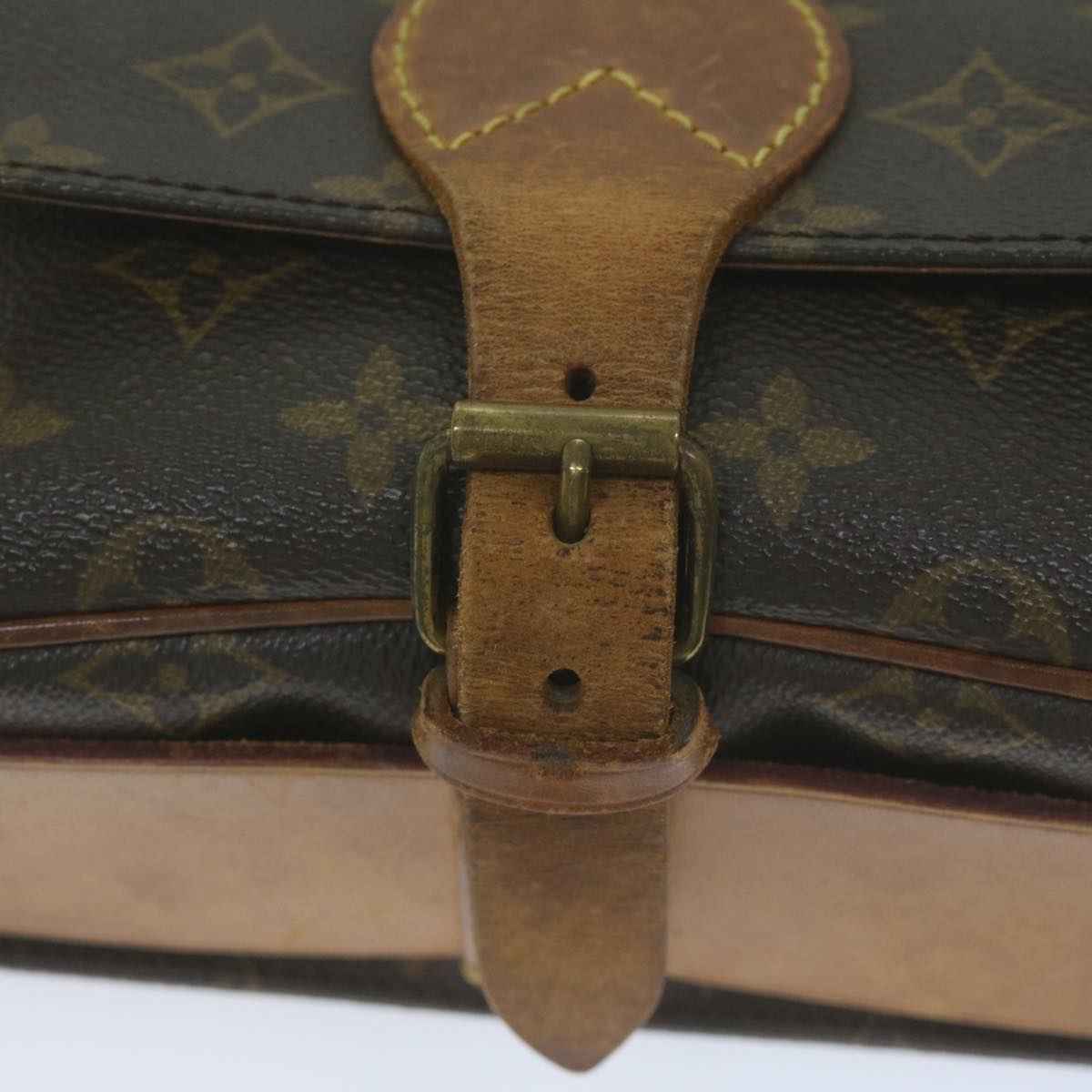 LOUIS VUITTON Monogram Cartouchiere MM Shoulder Bag M51253 LV Auth 62675