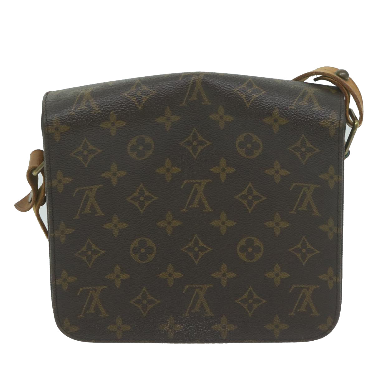 LOUIS VUITTON Monogram Cartouchiere MM Shoulder Bag M51253 LV Auth 62675