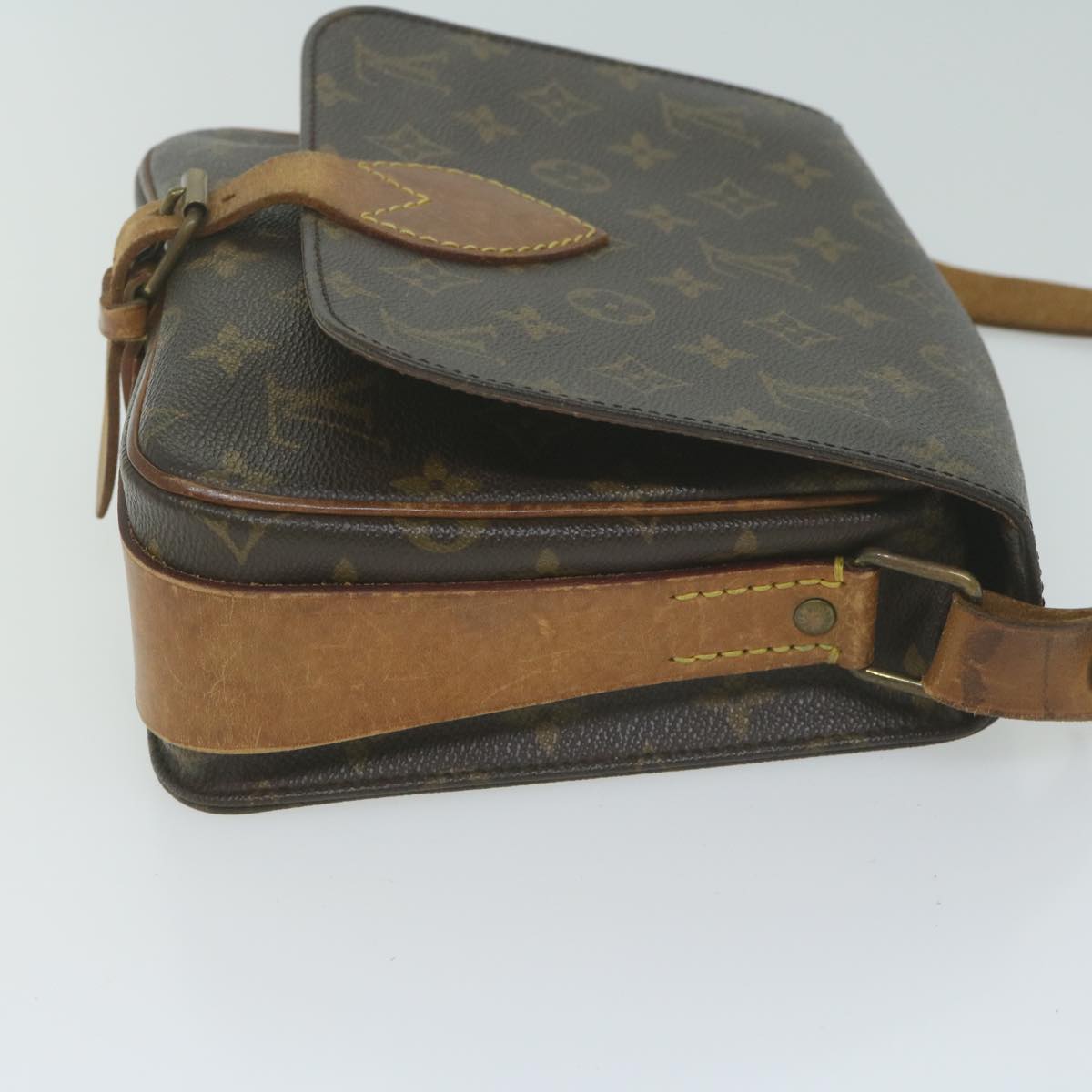 LOUIS VUITTON Monogram Cartouchiere MM Shoulder Bag M51253 LV Auth 62675