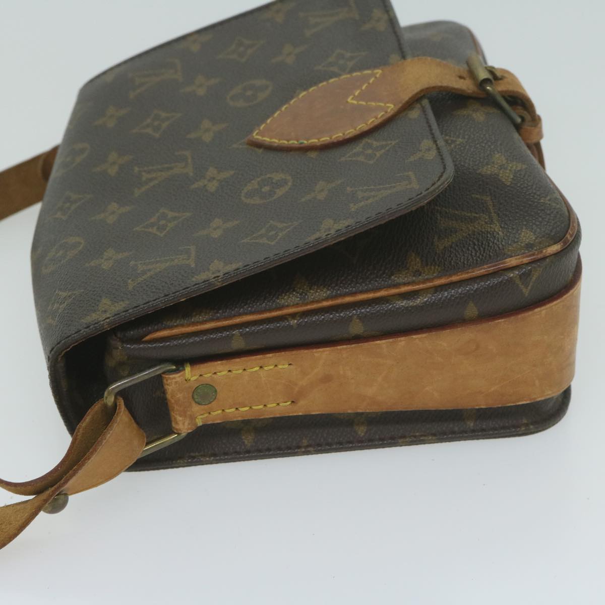 LOUIS VUITTON Monogram Cartouchiere MM Shoulder Bag M51253 LV Auth 62675