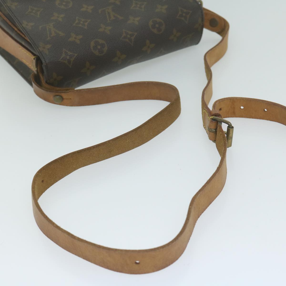 LOUIS VUITTON Monogram Cartouchiere MM Shoulder Bag M51253 LV Auth 62675