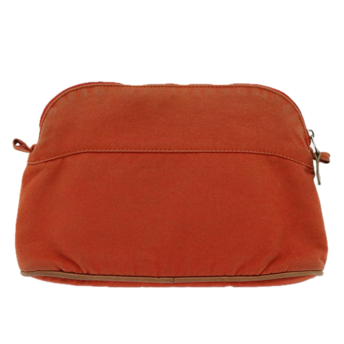 HERMES Bolide Pouch Canvas Orange Auth 62680 - 0
