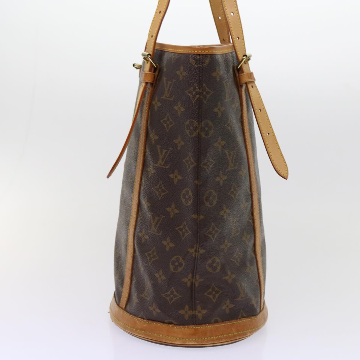 LOUIS VUITTON Monogram Bucket GM Shoulder Bag M42236 LV Auth 62709