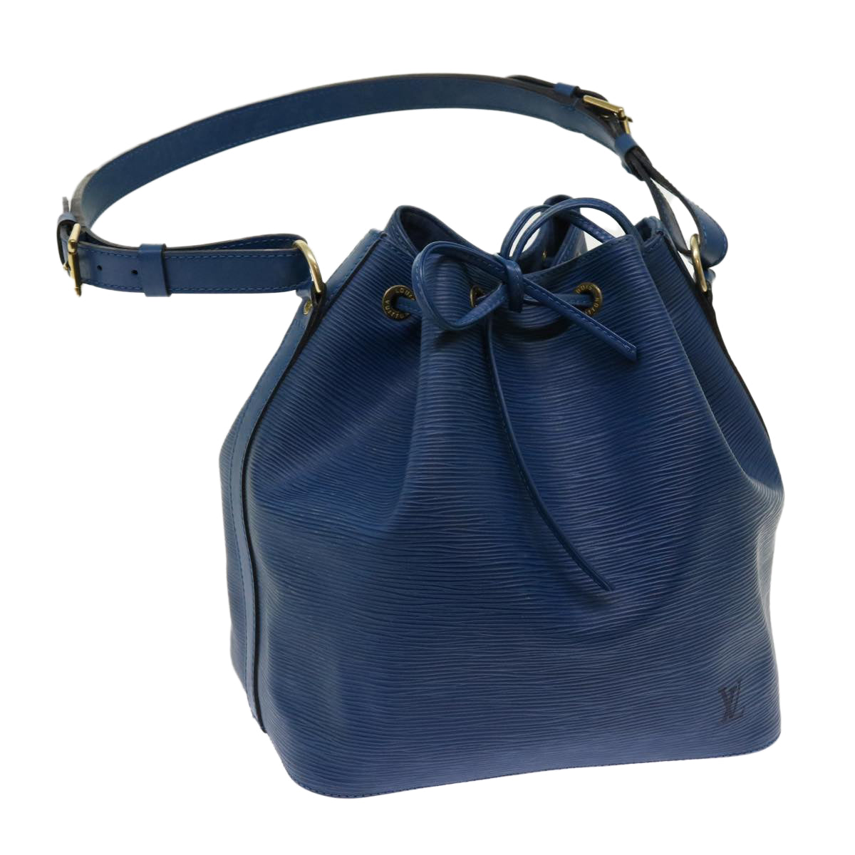 LOUIS VUITTON Epi Petit Noe Shoulder Bag Blue M44105 LV Auth 62718