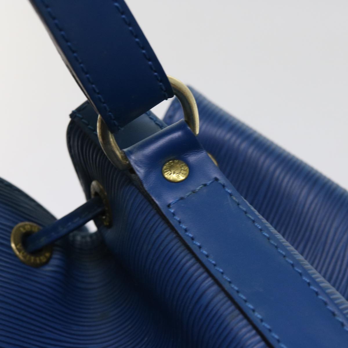 LOUIS VUITTON Epi Petit Noe Shoulder Bag Blue M44105 LV Auth 62718