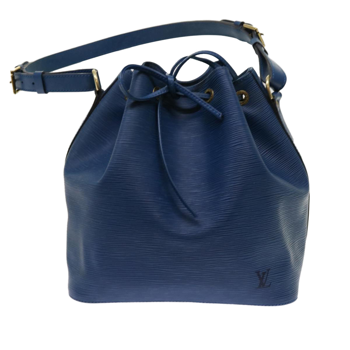 LOUIS VUITTON Epi Petit Noe Shoulder Bag Blue M44105 LV Auth 62718