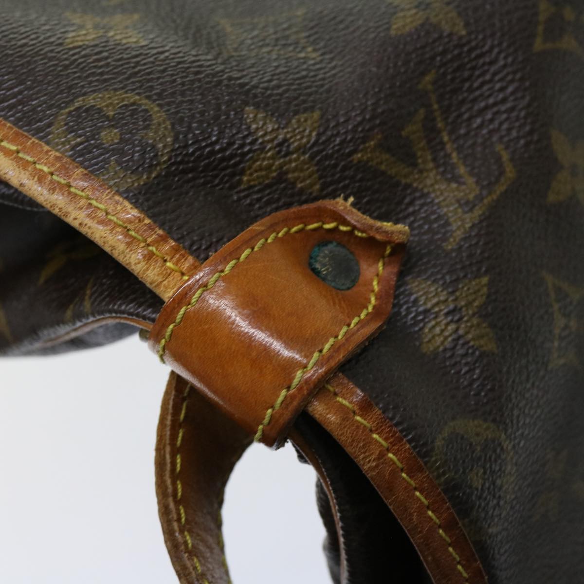 LOUIS VUITTON Monogram Saumur 35 Shoulder Bag M42254 LV Auth 62740