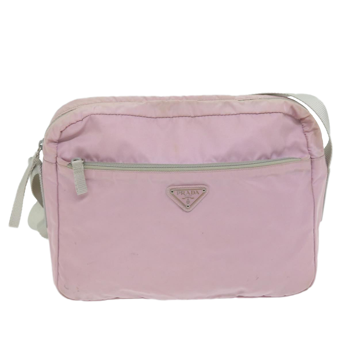 PRADA Shoulder Bag Nylon Pink Auth 62742 - 0