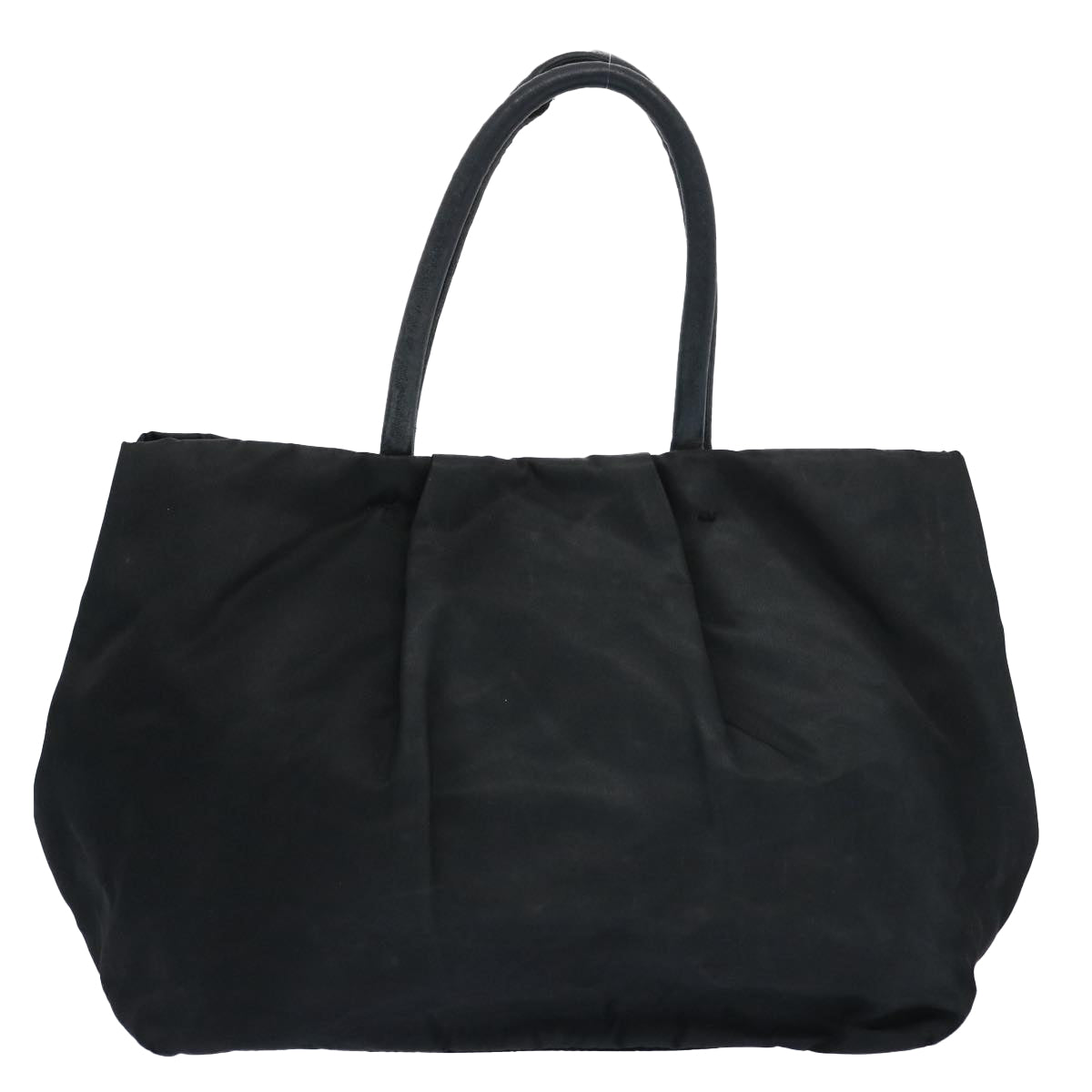 PRADA Hand Bag Nylon Black Auth 62744 - 0