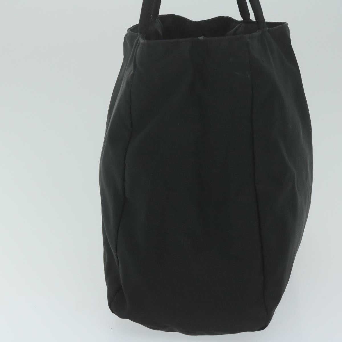 PRADA Tote Bag Nylon Black Auth 62745