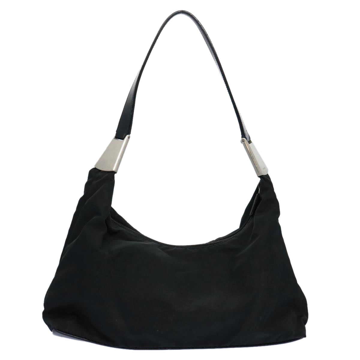 PRADA Shoulder Bag Nylon Black Auth 62772