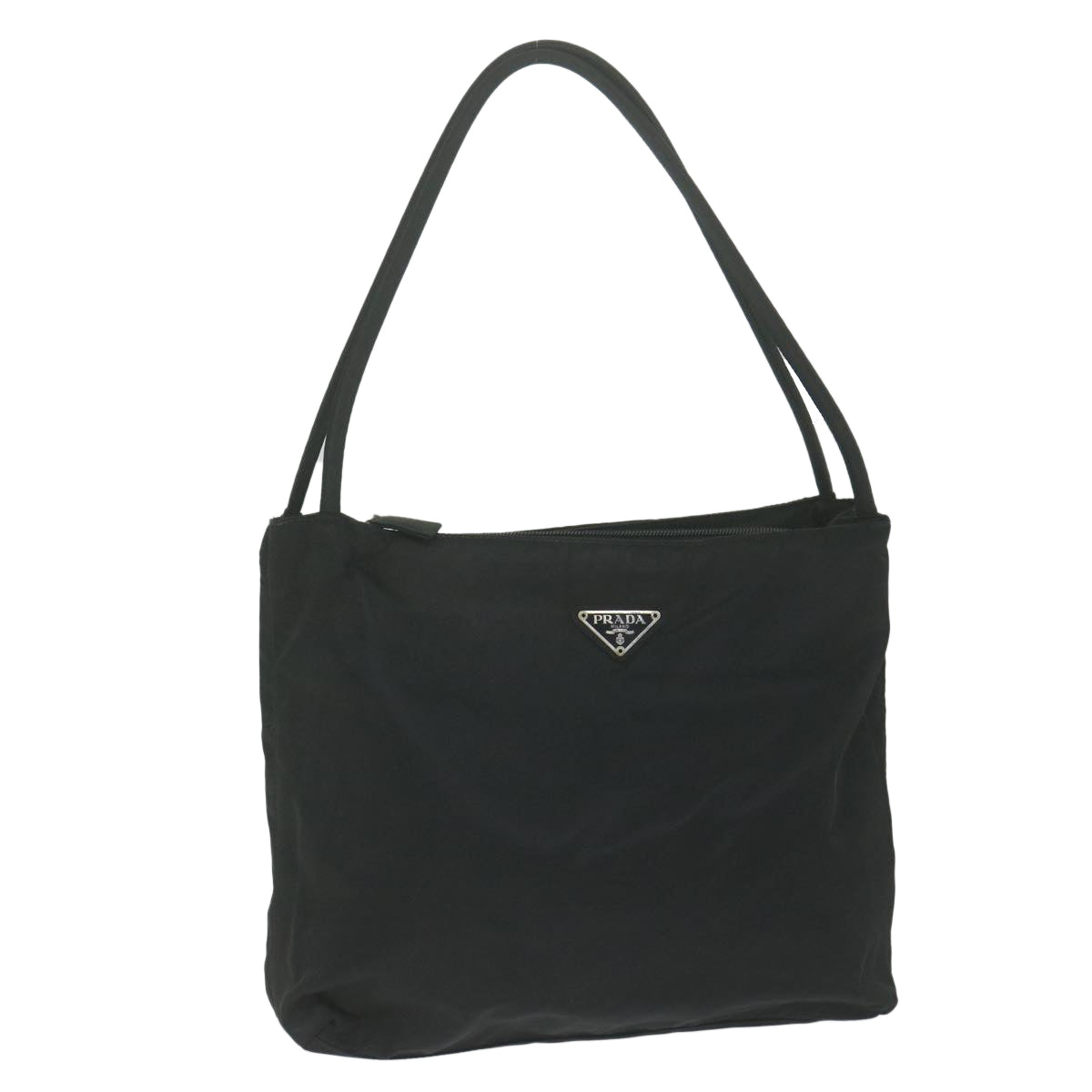 PRADA Tote Bag Nylon Black Auth 62780