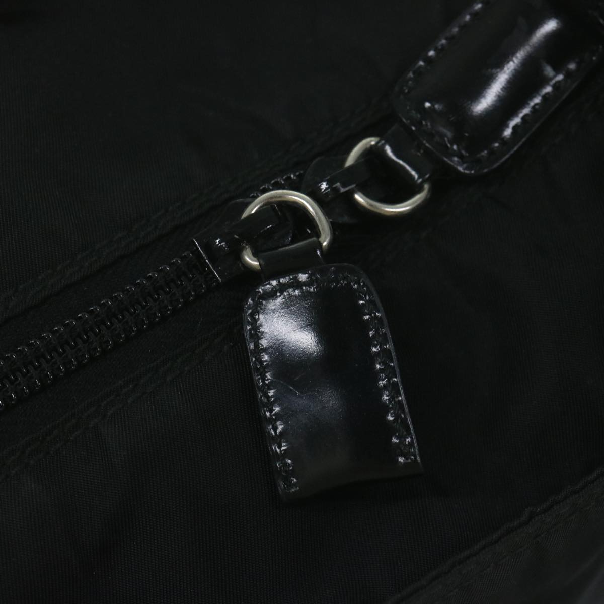PRADA Tote Bag Nylon Black Auth 62783